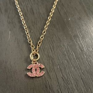 Chanel button necklace